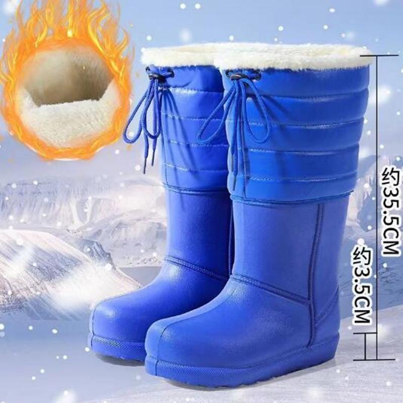 New Luxury Designer Women Winter EVA Waterproof Booties Girl Classic Snow Boot Plush Ankle Short Boots Female Rainboots