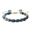 Natural Stone Bead Bracelet For Men And Women Retro Adjustable Bracelet