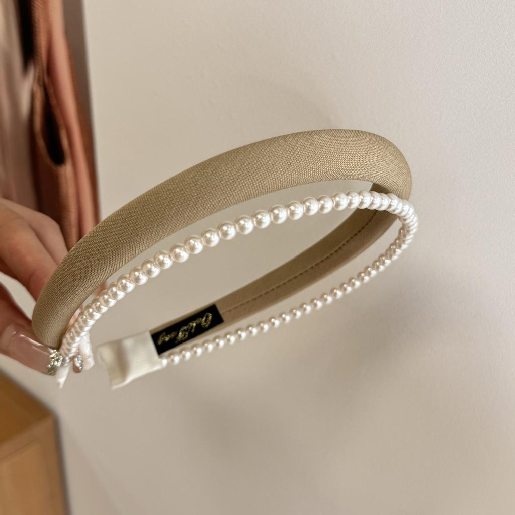 Hair Band Accessories for Women Girl Headband Yoga Korean Sweets Popular Leading Fashion Makeup Hoop Kpop Pearl Vintage Designer