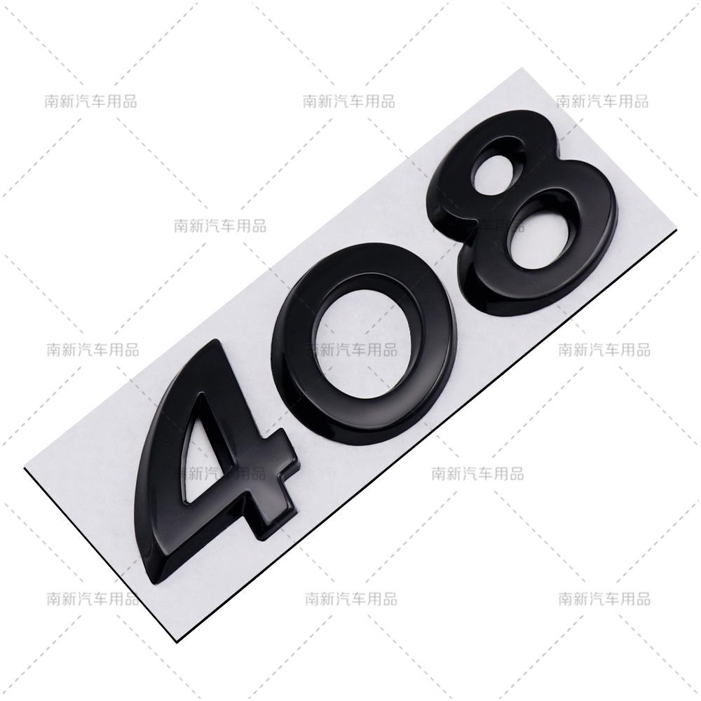 3D Car Sticker Rear Trunk Badge For Peugeot 206 207 301 307 308 408 508 2008 YTWY3 3008 4008 5008 Letters Replace Emblem Accessories