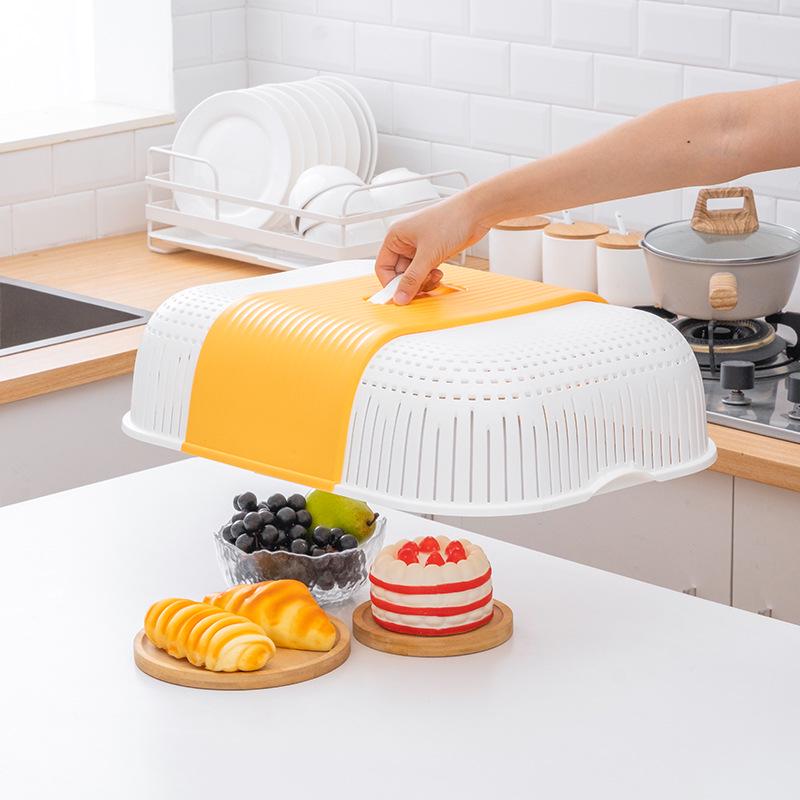 Faltbarer Atmungsaktiver Rechteckiger Staubdichter Speisenabdeckung - Anti-Fliegen, Große & Kleine Größen