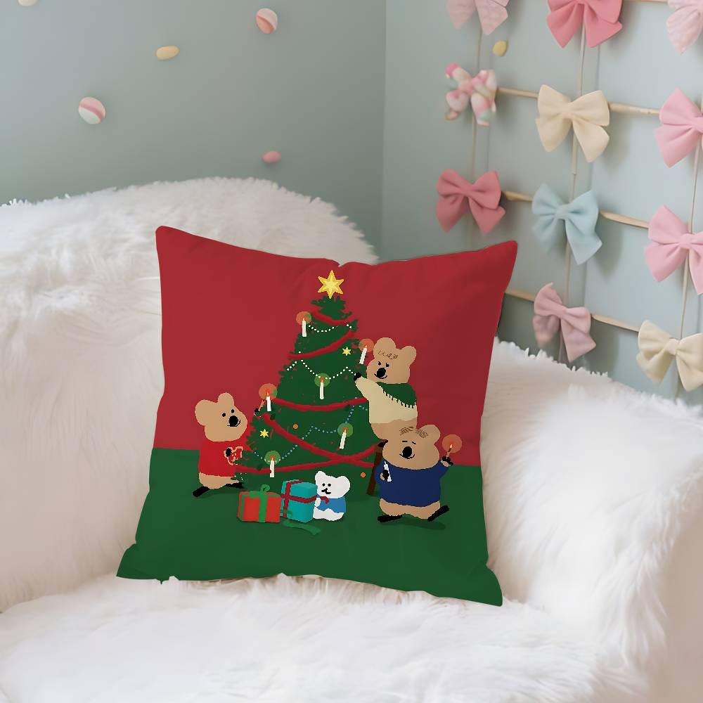 Korea D-Dinotaeng Cute Pillow Case Throw Pillow Cover Nordic Vintage Style Cushion Covers Home Living Room Sofa Couch Seat