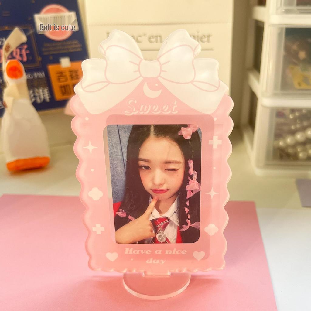 Sweet Bow Acrylic Photo Frame for 3-inch Polaroid and Idol Photocards