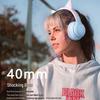 2025 New Cute Wireless Over-Ear Cat Ear Headphones with Mic, Noise Cancelling for Children's Gaming - Girls' Style