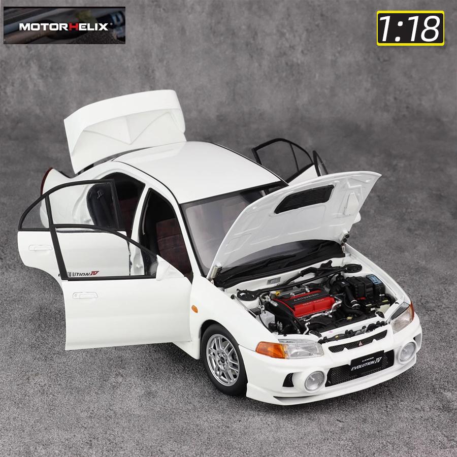ydcp10 MOTORHELIX MH diecast model 1:18 scale New Mitsubishi EVO IV car model static ornament Holiday gift collection