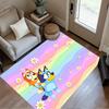 Bluey Bingo Adventure Floor Mat Suitable for Dormitory Decorate room Kitchen Game Room Antislip Carpet Anime Office Decor