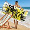YB Print Beach Towel, Large Soft Quick Dry Towel for Beach Camping Swimming