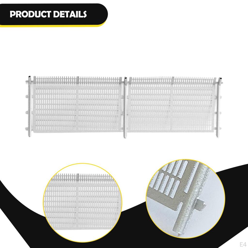Model Railway Scenery Fence Easy Installation 1:64 Ornament for Micro Landscape Decor Building