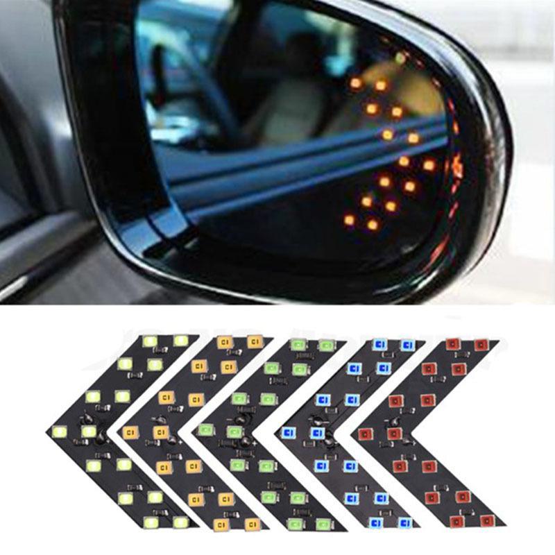 14-Smd Led Arrow Panel Light Car Rearview Mirror Indicator Turn Signal Sequential Light Bulb Motorcycle Tail Light