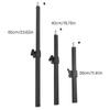 Extendable Camera Mount Rod Aluminum Alloy Monopod 1/4inch Thread For Light Stands Tripods 30cm/40cm/60cm