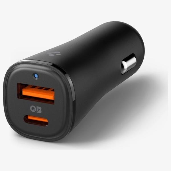 Ładowarka samochodowa 48W Spigen USB-C/USB-A - szybkie ładowanie, czarna