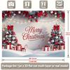 1 Piece of 2D Flat Banner, a Christmas Tree and Gifts In a Snowy Scene. Wall Background Fabric, Suitable for Home office.ZL