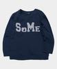 SOMEPLACE MAN Some Star Applique Point Oversized Long Sleeve T-Shirt _3 Colors