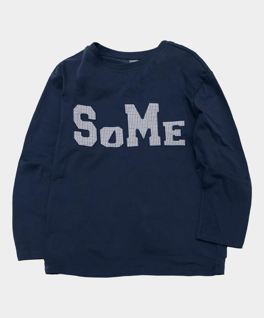 SOMEPLACE MAN Some Star Applique Point Oversized Long Sleeve T-Shirt _3 Colors