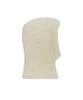 Bajal Monogram Label Soft Knit Balaclava Cream