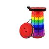 Verstellbarer Regenbogen Teleskop Faltstuhl - Tragbarer Outdoor Stuhl für Angeln & Reisen