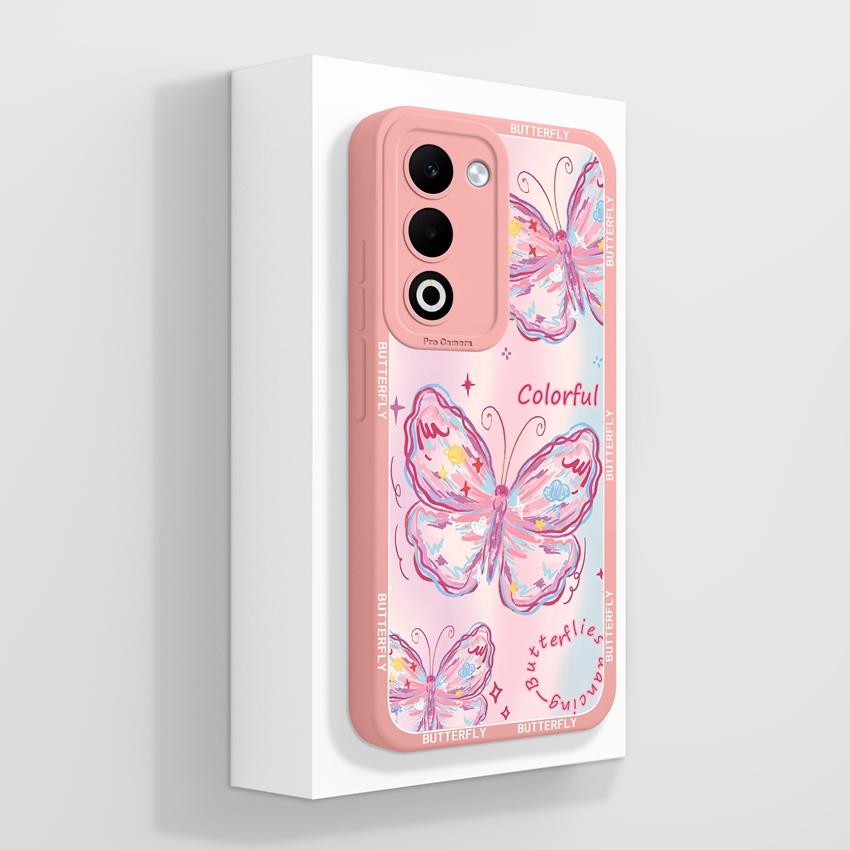 For Oppo A5 A5x A3x Realme C71 C75 Luxury Shockproof Phone Covers Cute Cartoon Cat Pattern Liquid Silicone Anti Slip Protective Shell For Oppo Housing