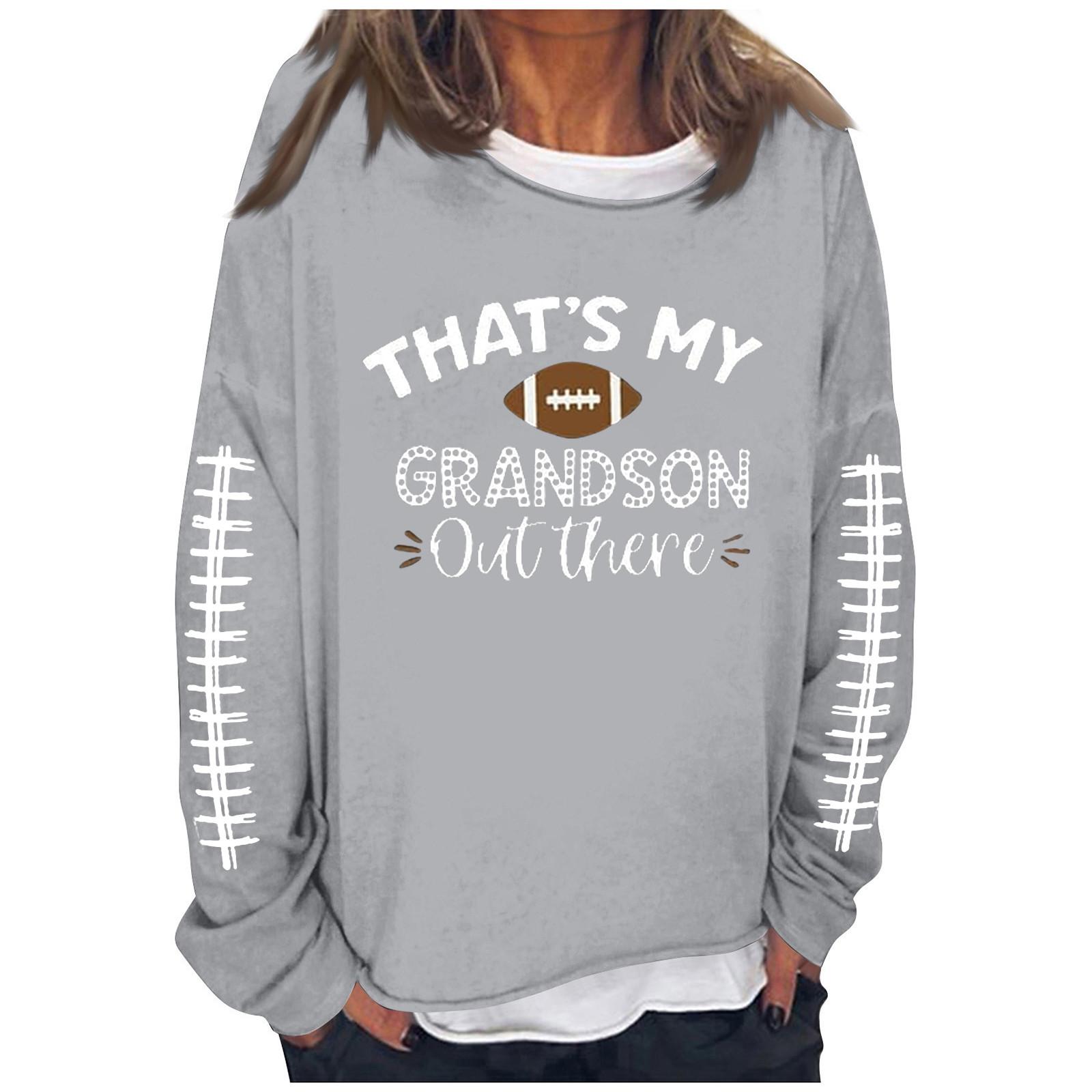 

Женская футбольная толстовка Game Day, милый забавный воскресный повседневный пуловер с длинными рукавами и круглым вырезом, топ XXL