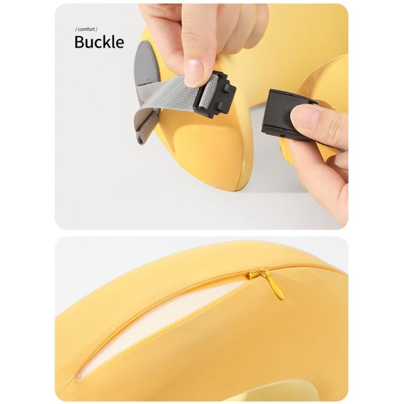 Memory Foam Travel Neck Pillow for Head and Neck Support Soft U Shape Cushions for Airplanes Car Home Office