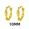 925 Silver Hoop Earring For Women Mobius Office Jewelry Braided Party Birthday Gift