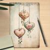 Vintage Art Deco Metal Wall Decor, Heart Poster for Bar