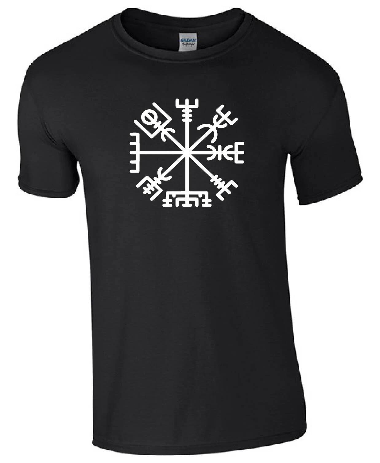 Viking Rune Vegvisir Viking Compass Kids/Adults Unisex Top T-shirt 3XL