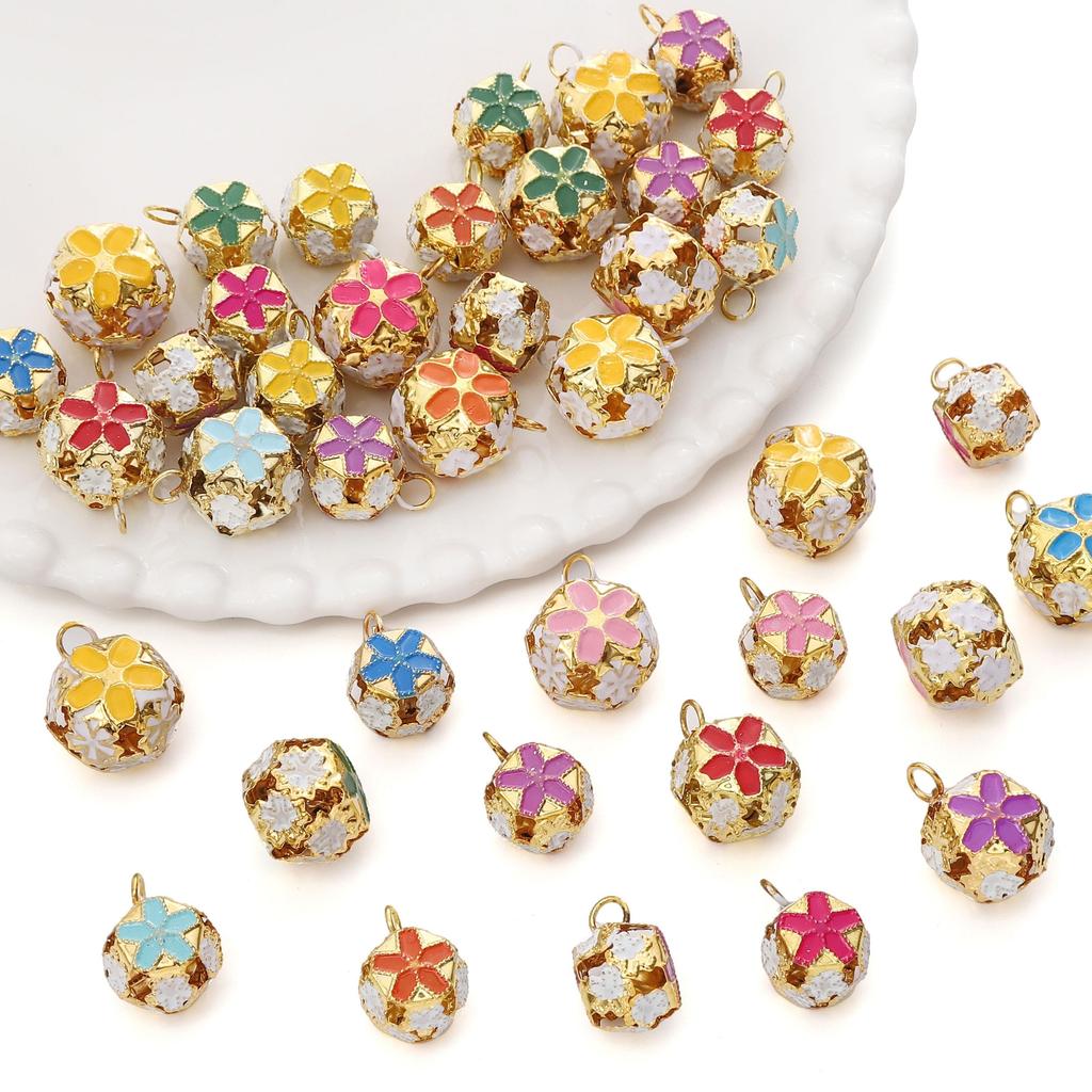 5-50Pcs Iron Colorful Bell For DIY Bracelet Necklace Keychain Accessories