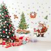 Christmas Santa Sleigh Static Cling Window Decal Decorative PVC Sticker Home Office Shop Display