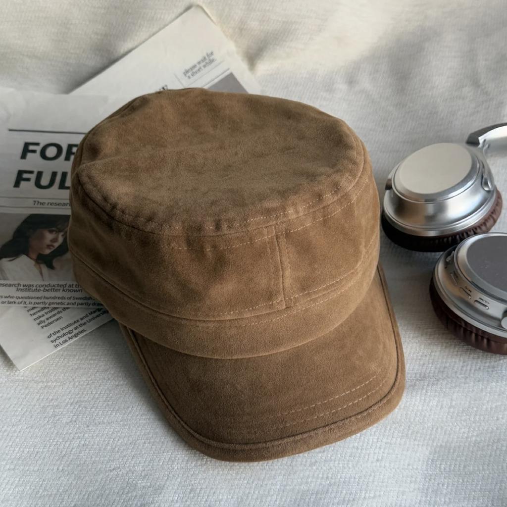 Japanese Retro Equestrian Hat Suede Duck Tongue Beret Women'S Casual Versatile Spring And Autumn Octagonal Hat Shows Small Face