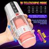 New 5D Body Telescopic Automatic Masturbator 10-frequency Telescopic Heating Real Voice Oral Sex Machine Vaginal Sex Toys for Men