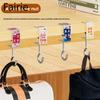 Durable and Load-bearing No-punch Adhesive Book Bag Hooks On The Side of Student Desks Fairie