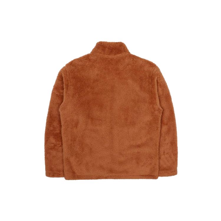 Fila Fleece Sports Stand Collar Logo Jacket Men Jackets Brown FS2PLC4101X-CAL