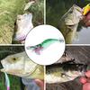 13.5CM/19.8G Luminous Fishing Shrimp Lure with Sharp Squid Hook Glow In The Dark Realistic Colorful Artificial Shrimp Hard Bait Fishing Accessories