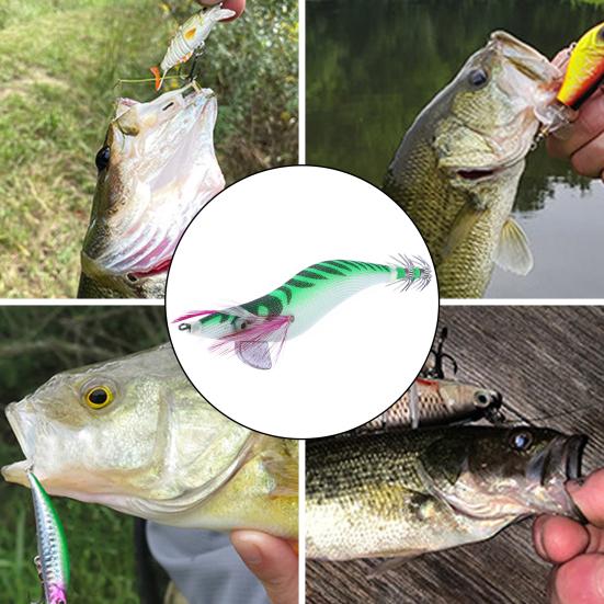13.5CM/19.8G Luminous Fishing Shrimp Lure with Sharp Squid Hook Glow In The Dark Realistic Colorful Artificial Shrimp Hard Bait Fishing Accessories