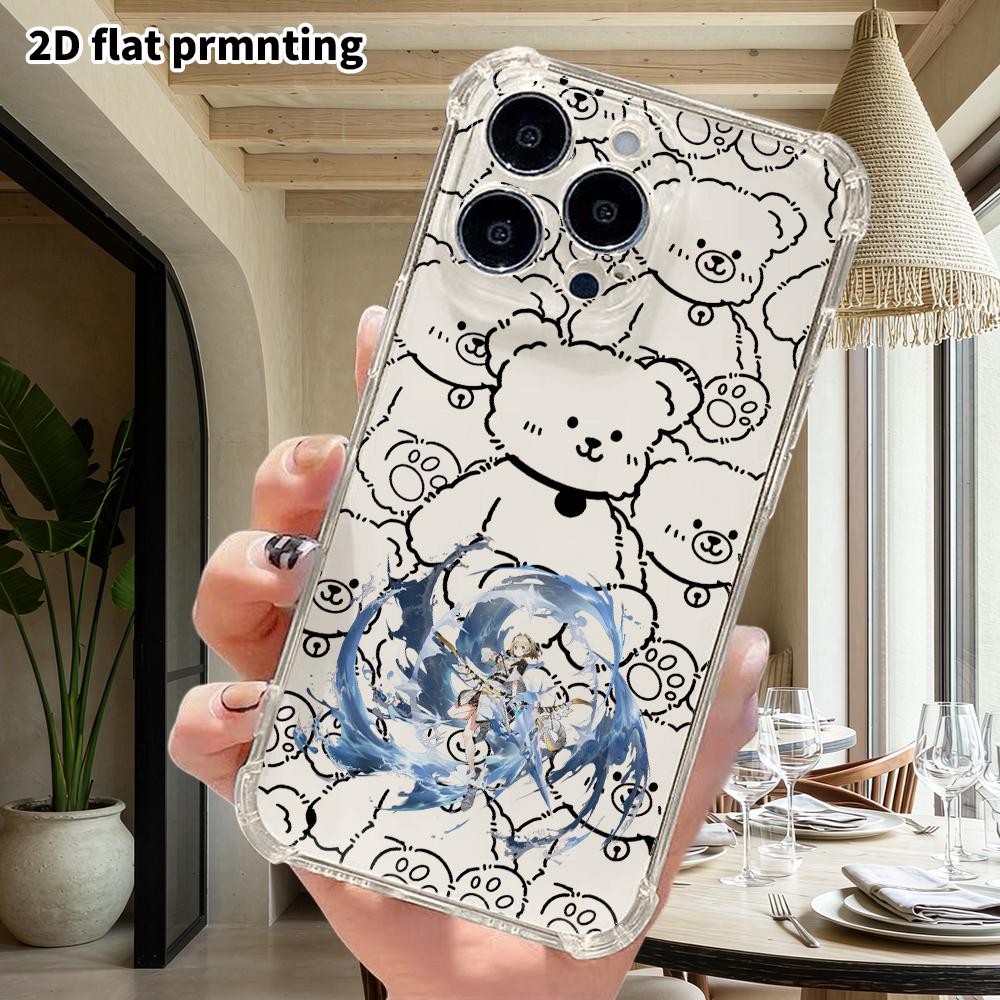 Phone Case: 2D flat suitable for iPhone 18 17 16 15 14 13 Pro, transparent four corner protective case, archer, Christmas and Halloween gifts