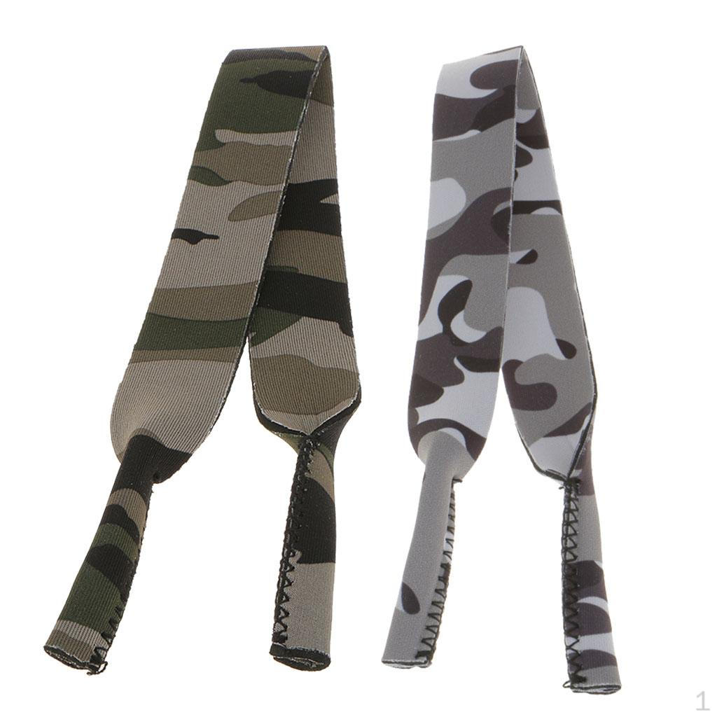 

2pcs Camo Pattern Eyeglasses Lanyard Neck Cord Sunglasses Sports