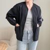 New Arrivals Open Run Women Slim Windbreaker Black Anorak