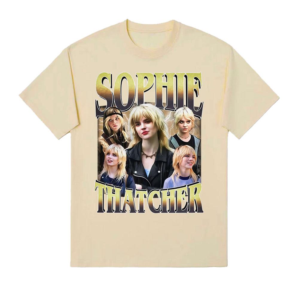 

Actor Sophie Thatcher 90s Vintage T Shirt Unisex Womens Harajuku Y2k Gothic Short Sleeve T Shirts Comfort Cotton Oversized Tshirt 2XL