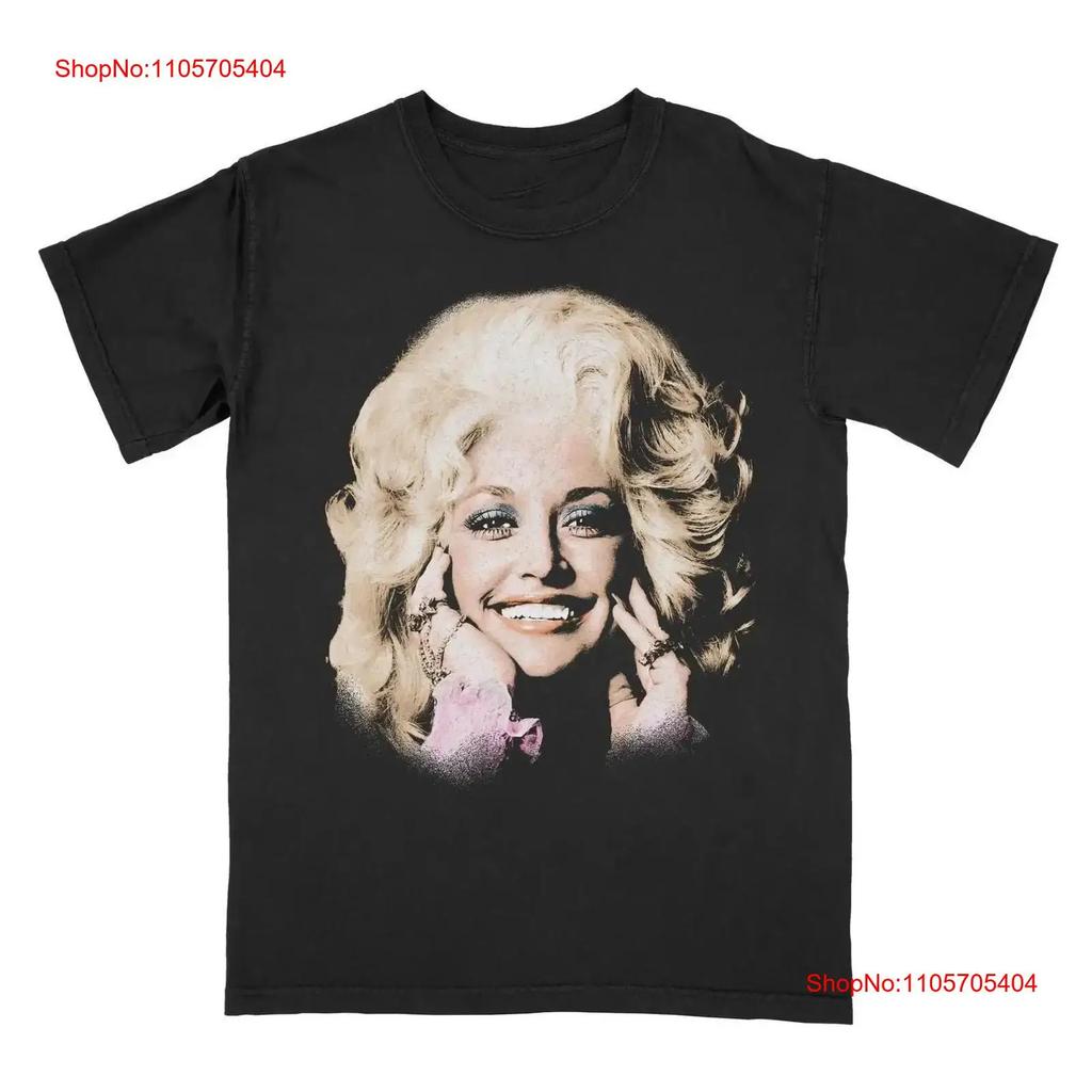 Dolly Parton Großes Gesicht T-Shirt S 5XL Vintage Lässiges Mode Top Für Den Alltag Grafik