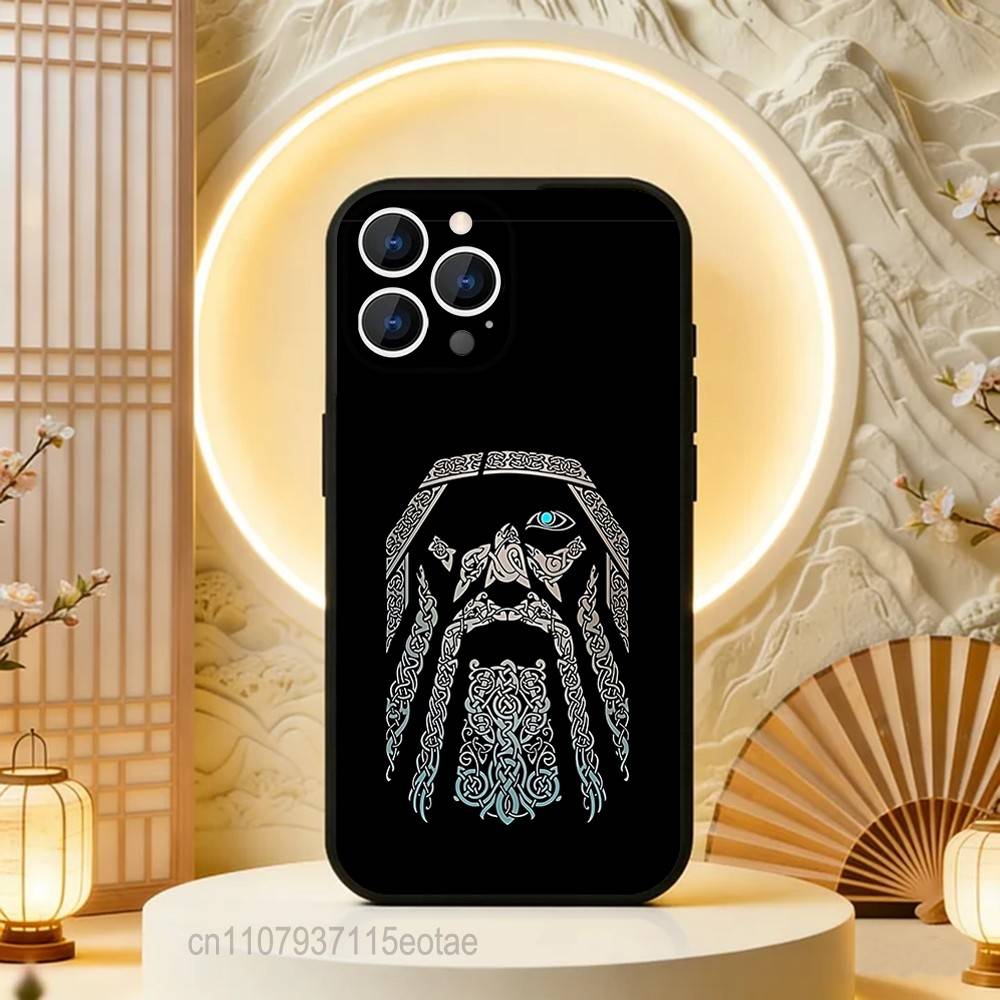 

Odin AND Fenrir Phone Case Silicone Soft For IPhone 16,17,15,11,13,12,14,Mini,Pro,Max,Plus,Air,E Black iPhone16plus