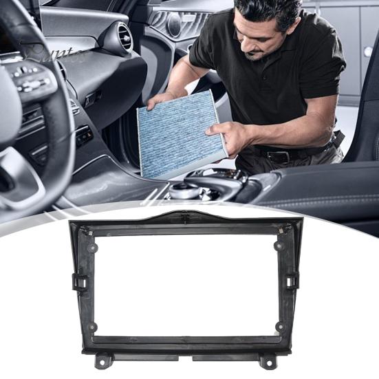Center Console Face Plate 9 Inch Dash Kit for Lada Granta 2018+, Navigation Frame Modification Accessories Panel, Stereo Mounting Bezel, Direct