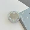 Magnetic Magsafe Mobile Phone Airbag Holder Glitter Sequins Love Mirror Portable Creative Makeup Mirror