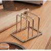 Rustproof Stainless Steel Kitchen Rack Countertop Stand Holder for Pot Lids Cutting Boards Baking Tools Storage
