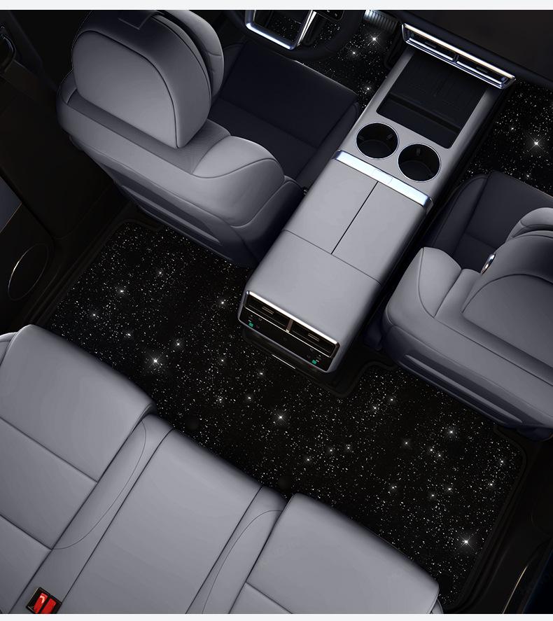 Comprehensive Interior Decoration Accessories for Denza N8L/N9: Starry Sky Floor Mats & Roman Carpets