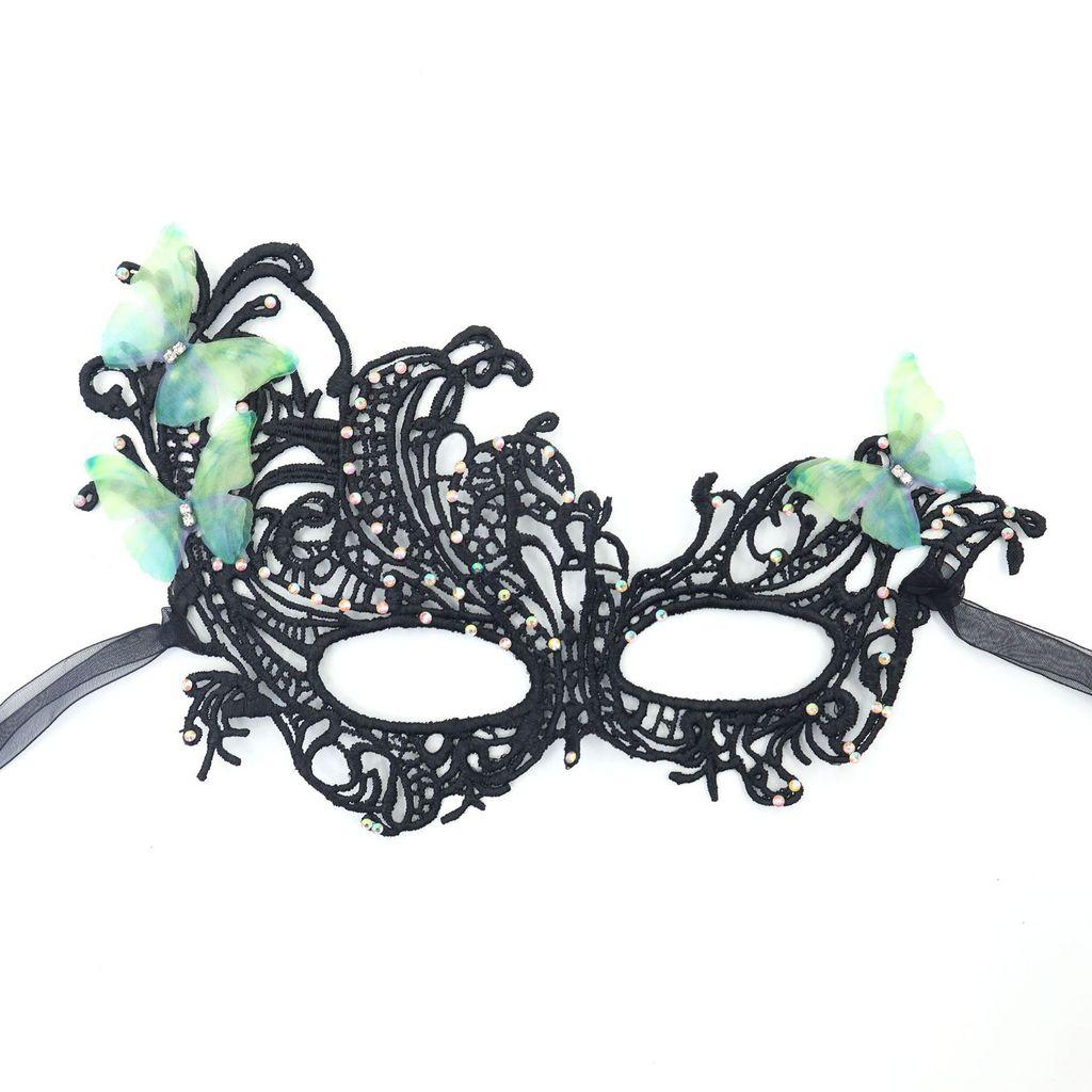 Princess Lace Phoenix Mask With Glitter And Gradient Colors For Halloween Costume Party