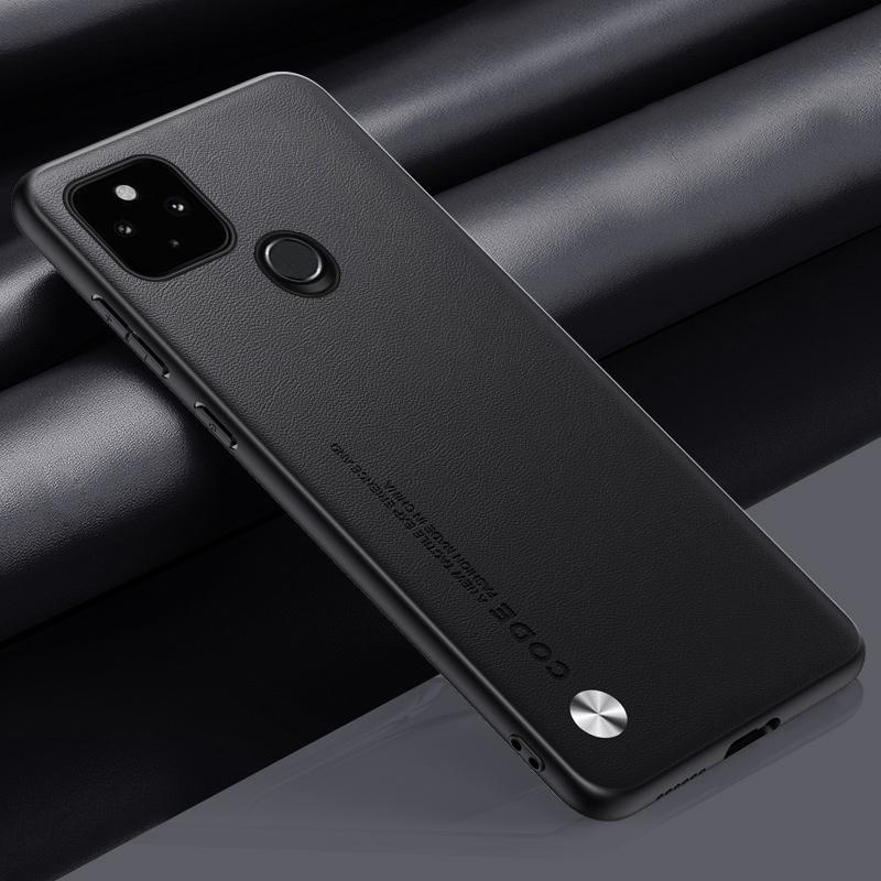 Luxury PU Leather Case For Google Pixel 5A 5G Back Cover Matte Silicone Shockproof Protection Phone Case For Google Pixel5A 5G