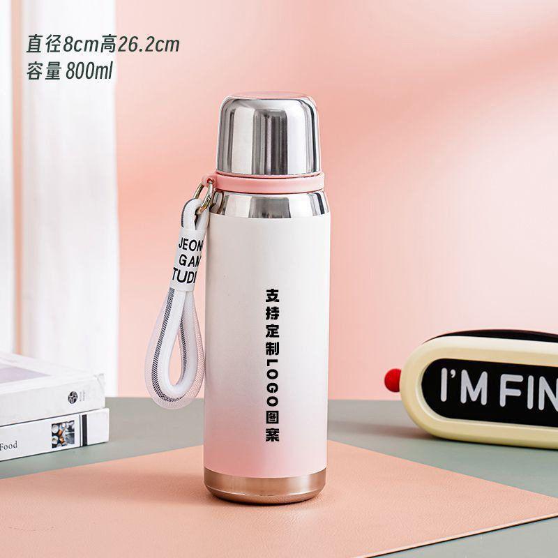Large-Capacity Thermos Cup for Women, High Aesthetic Value, 2025 New Model, Portable Tea Brewing Cup for Male Students, 316 Stainless Steel Water Cup