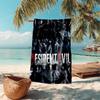Resident Evil game, Umbrella Corporation, soft beach towel, outdoor camping vacation swimming beach towel, outdoor absorbent bath towel, Q7