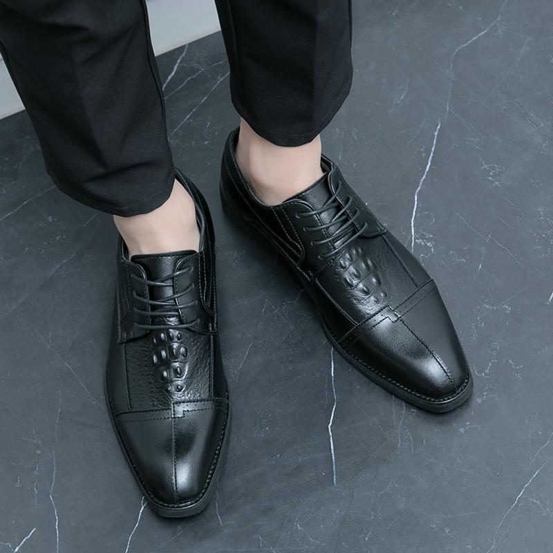 Pantofi de piele cu vârf ascuțit pentru bărbați la modă Stil de gentleman la modă Nuntă petrecere timp liber în aer liber afaceri mers pe jos pantofi de birou pentru bărbați