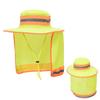 Reflective Safety Hat Sun Hat High Visibility Bucket Hat With Neck Flap Large Cooling Ranger Hat Reflective Bucket Cap